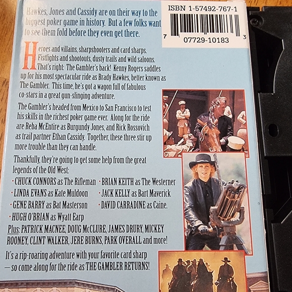 The Gambler Returns VHS Movie - Picture 3 of 3